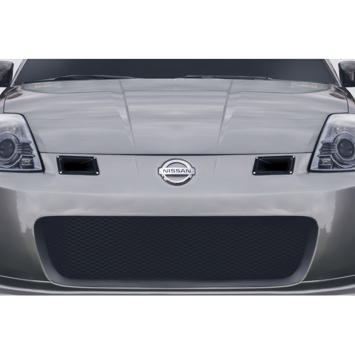 Modify your Nissan 350Z 2003 with our Exterior/Front Bumpers or Lips - Front view showing bumper and vents