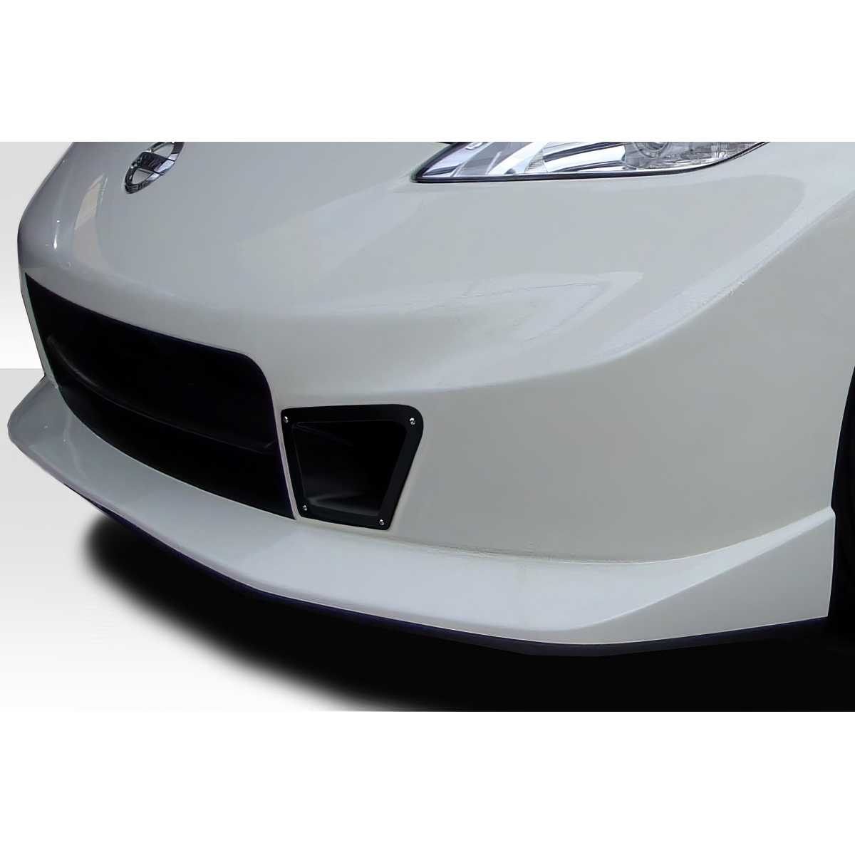 Modify your Nissan 370Z 2009 with our Exterior/Front Bumpers or Lips - Front angle view of Nissan 370Z bumper vents