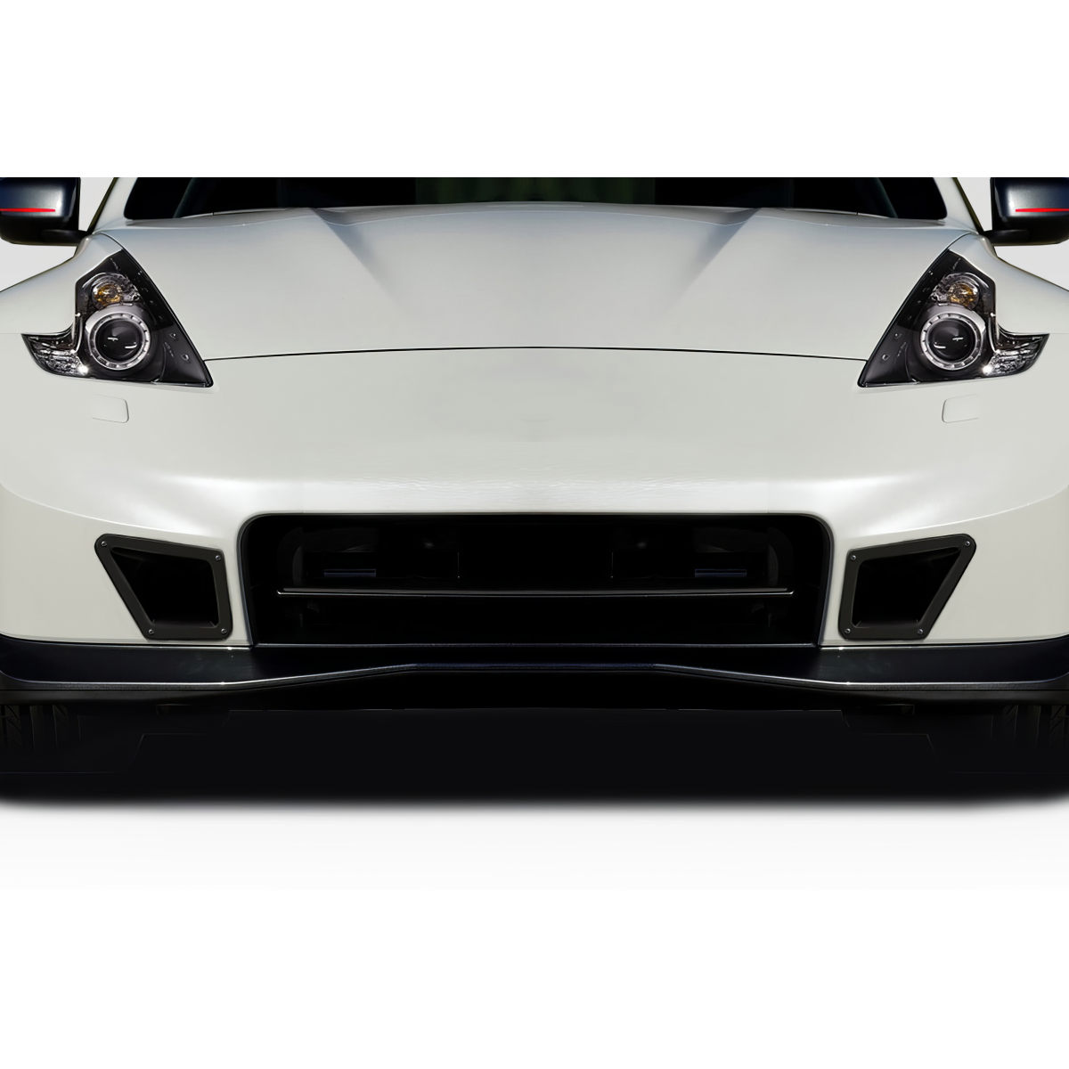 Modify your Nissan 370Z 2009 with our Exterior/Front Bumpers or Lips - Front view of bumper at zero degrees angle