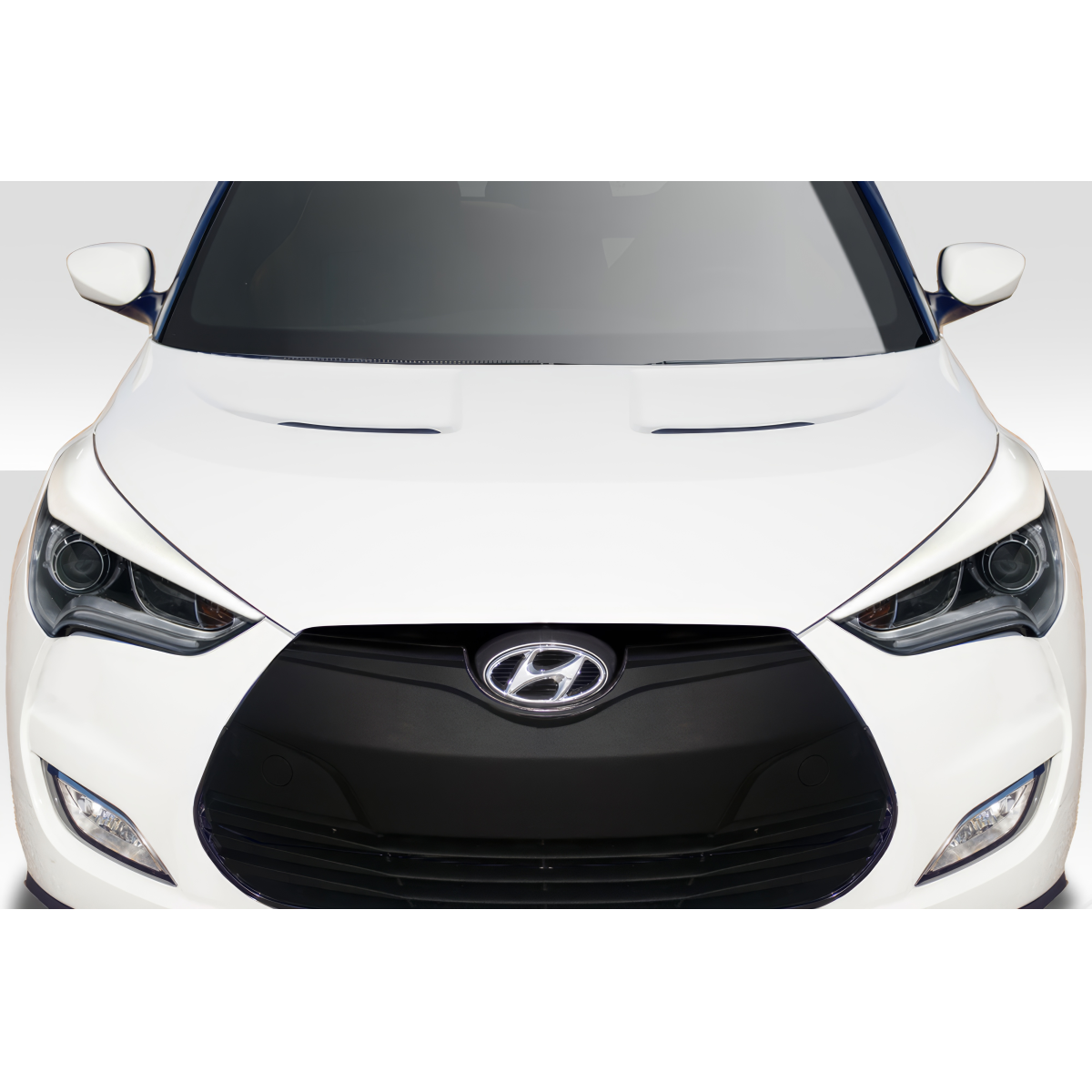 Modify your Hyundai Veloster 2012 with our Lighting/Headlight and Tail Light Covers - Front view of vehicle showing headlight area