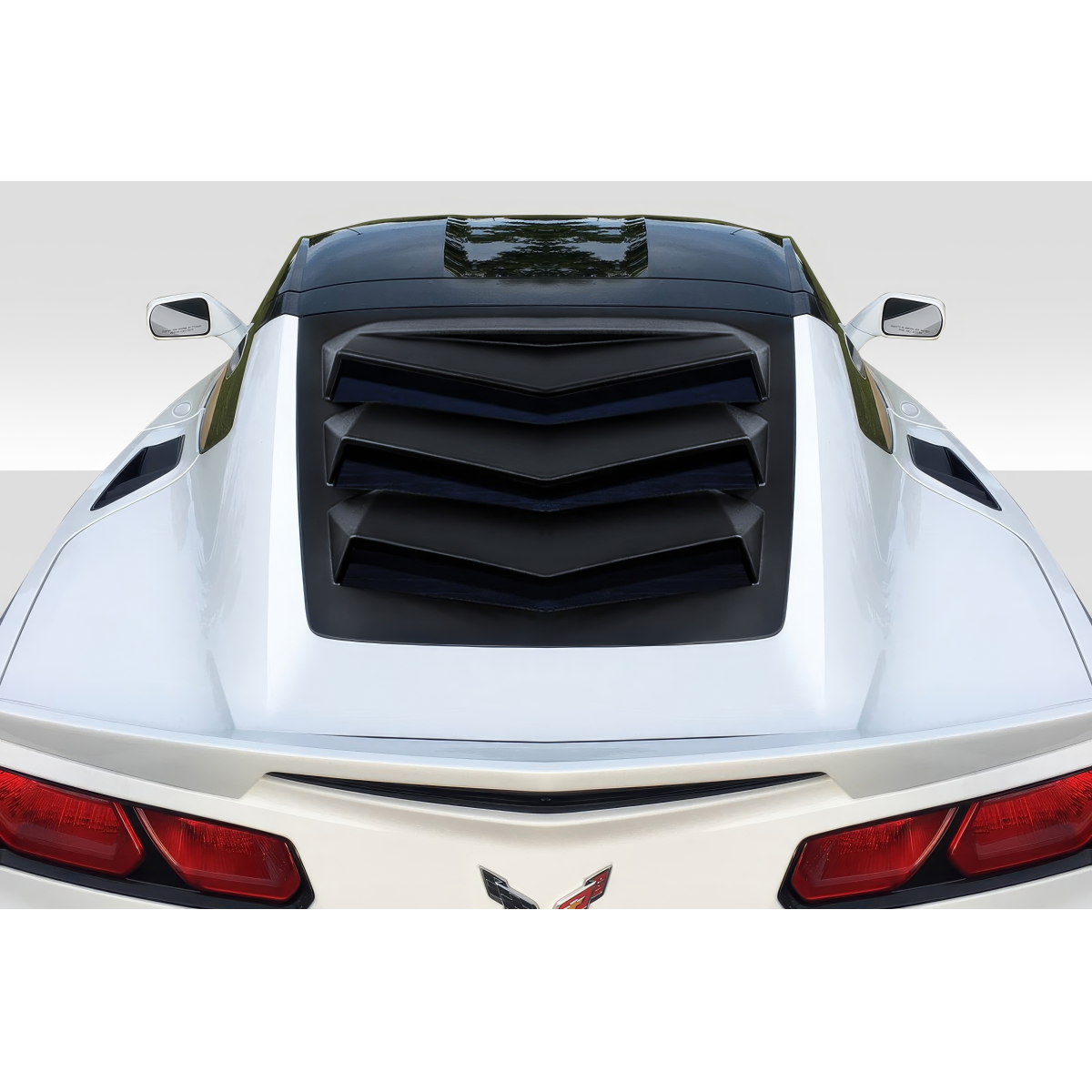 Modify your Chevrolet Corvette 2014 with our Exterior/Rear Bumpers or Lips - View from the top angle of the rear section