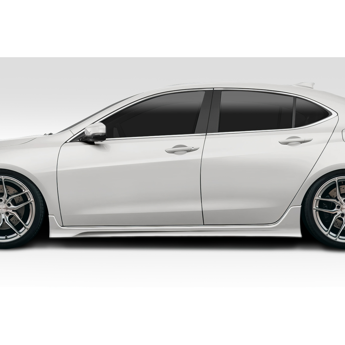 Modify your Acura TLX 2015 with our Exterior/Side Skirts - Side view of vehicle with side skirts visible