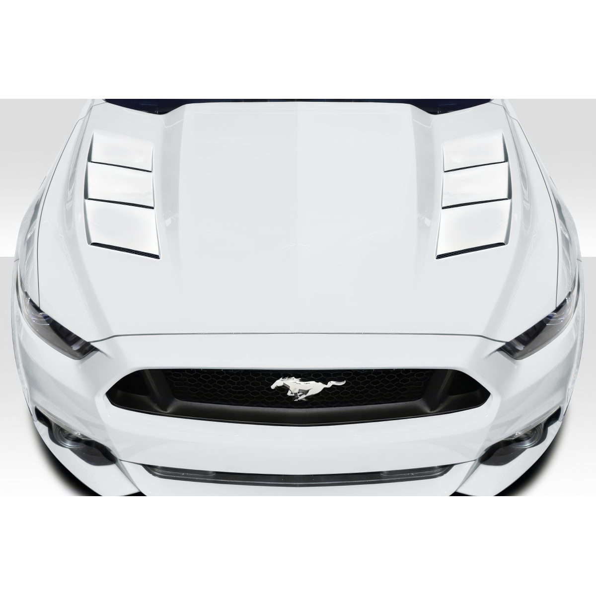 Modify your Ford Mustang 2015 with our Exterior/Hoods - Top down view of hood from above