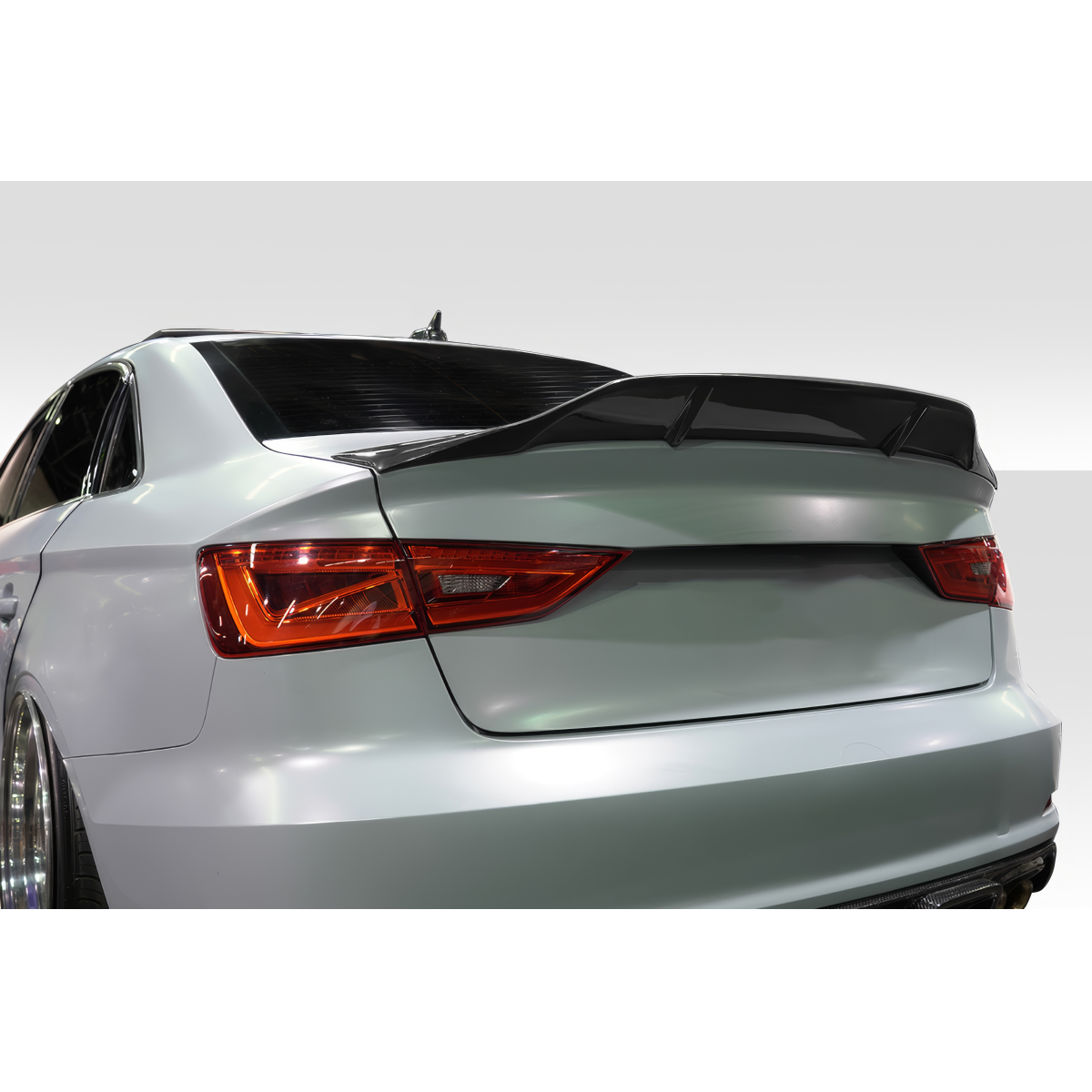 Modify your Audi A3 2015 with our Exterior/Wings - Rear view angle showing the wing spoiler