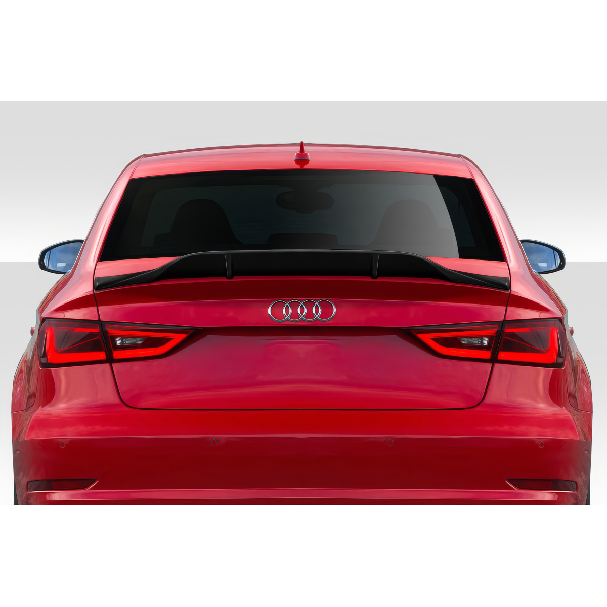 Modify your Audi A3 2015 with our Exterior/Wings - Straight rear view of the vehicle