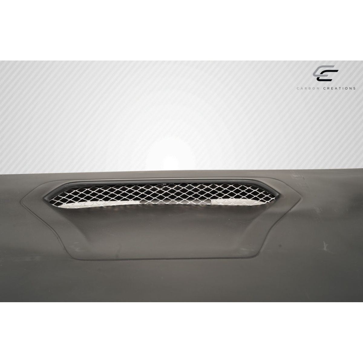 Modify your Honda Civic 2016 with our Exterior/Hoods - Front view of hood with mesh vent design