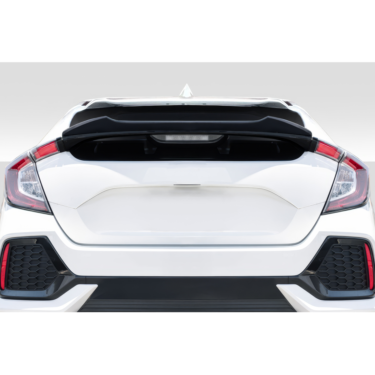 Modify your Honda Civic 2016 with our Exterior/Wings - Showing rear view at a slight upward angle