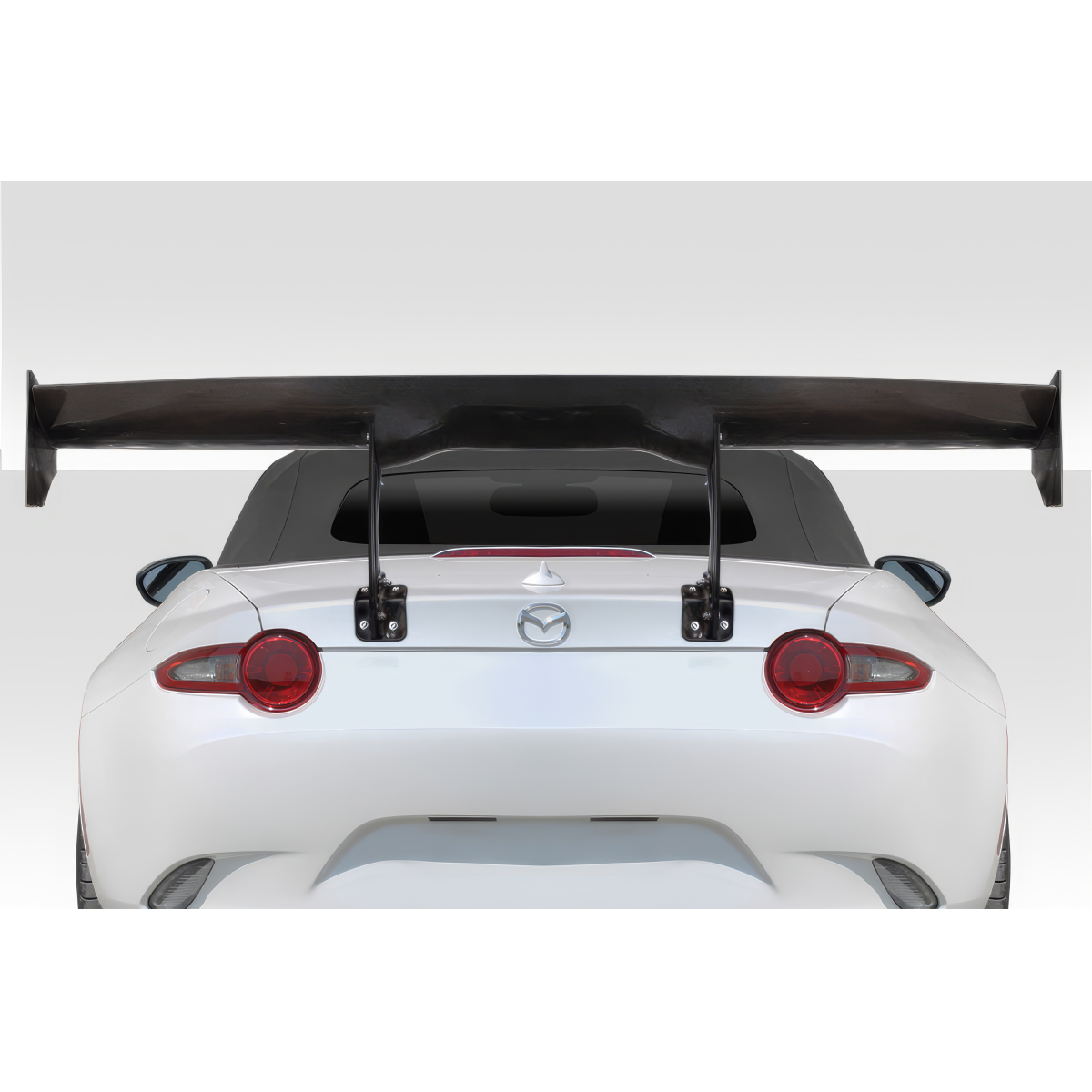 Modify your Mazda Miata 2016 with our Exterior/Wings - Rear view showcasing large rear wing prominently