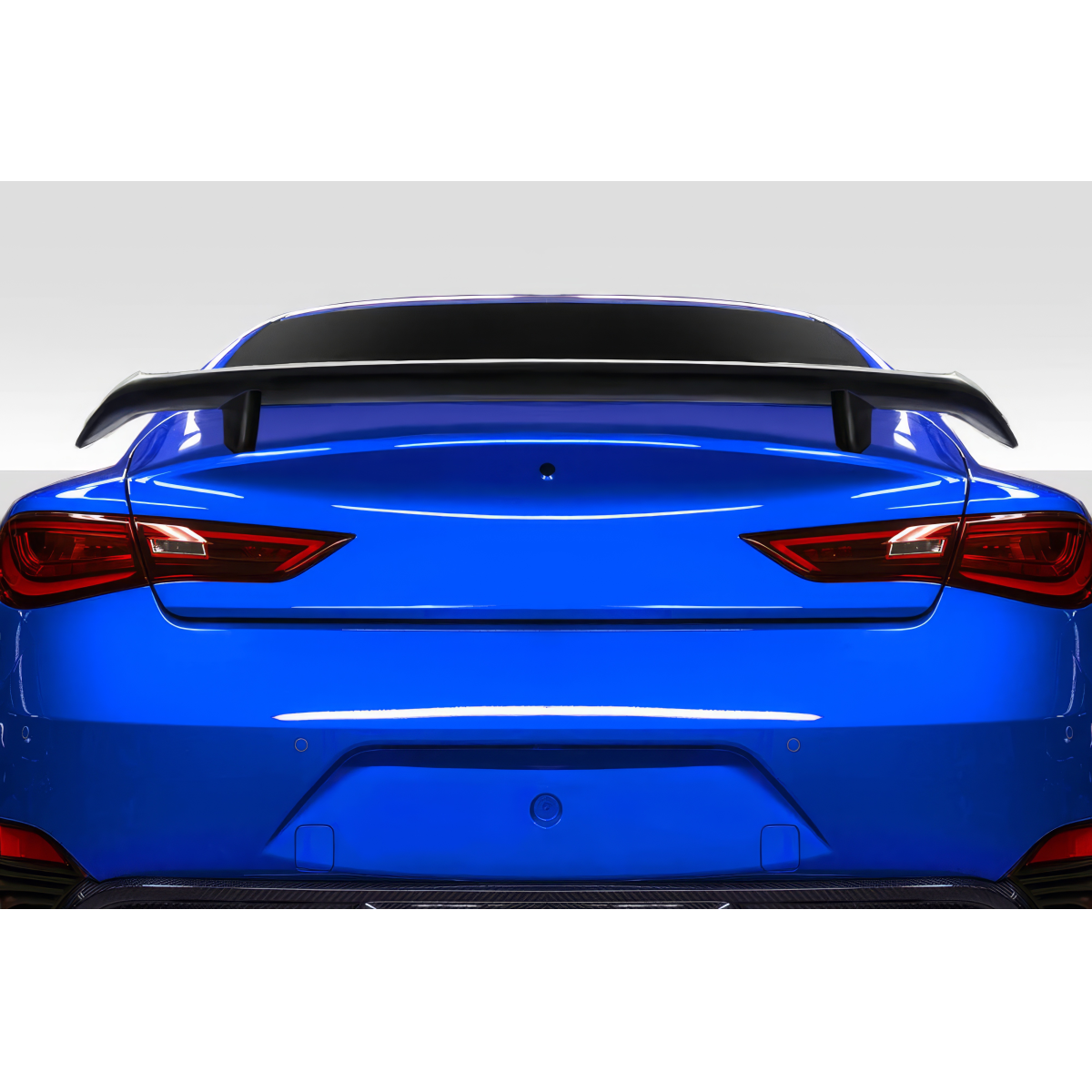 Modify your Infiniti Q60 2017 with our Exterior/Wings - Rear view at a straight angle