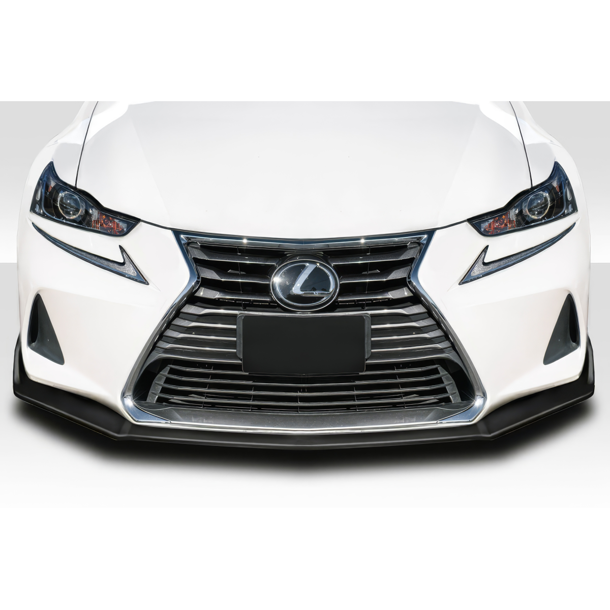 Modify your Lexus IS Series 2017 with our Exterior/Front Bumpers or Lips - Viewed from the front showcasing the lip component