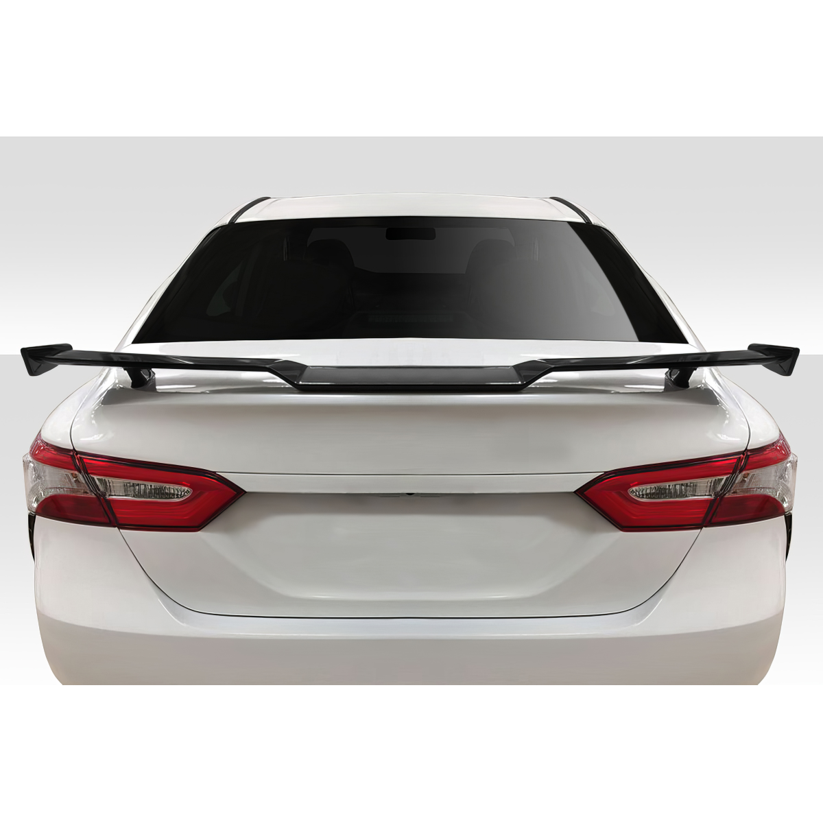 Modify your Toyota Camry 2018 with our Exterior/Wings - Showing rear angle with wing spoiler installed