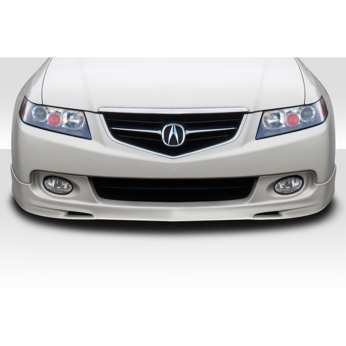 Modify your Acura TSX 2004 with our Exterior/Front Lips - Front view of car part at eye level angle