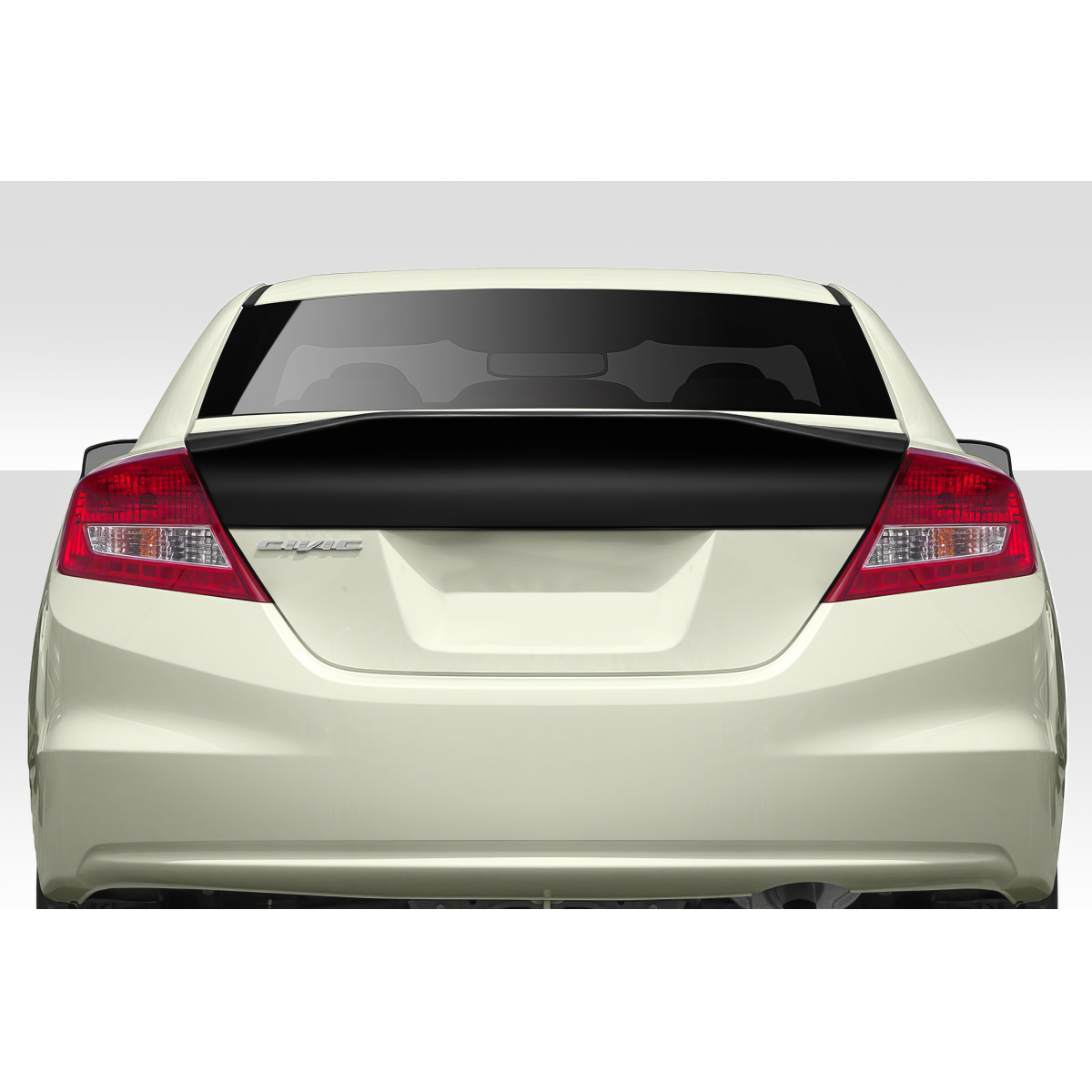 Modify your Honda Civic 2012 with our Exterior/Wings - Rear view with a slight upward angle