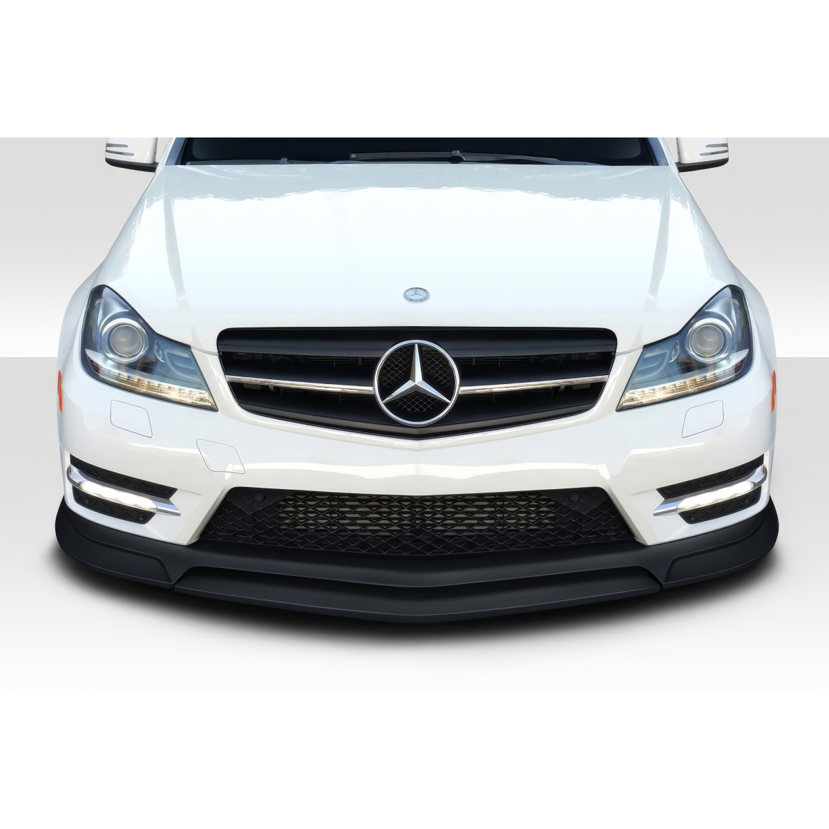 Modify your Mercedes-Benz C300 2012 with our Exterior/Front Bumpers or Lips - Front angle view of Mercedes Benz C300 bumper