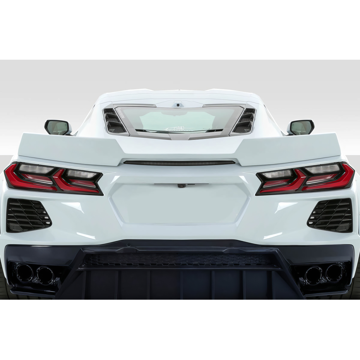 Modify your Chevrolet Corvette 2020 with our Exterior/Wings - Rear view angled slightly upwards