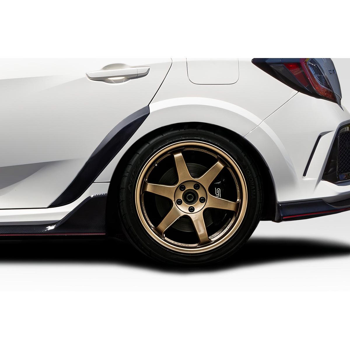 Modify your Honda Civic 2017 with our Exterior/Doors - Side angle showing door flare on Honda Civic