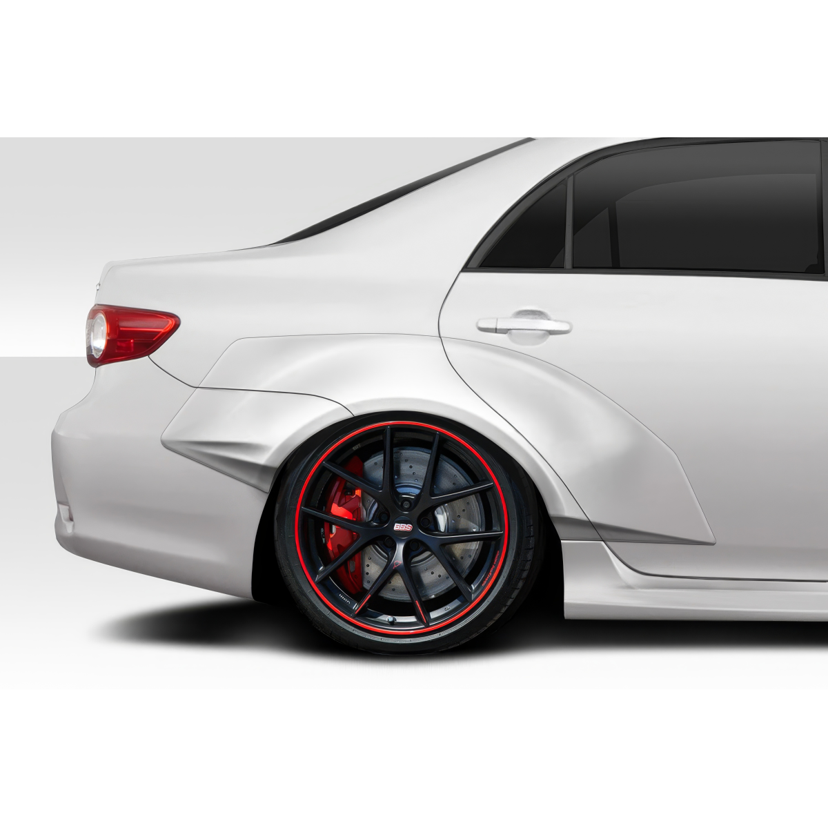 Modify your Toyota Corolla 2009 with our Exterior/Fenders - The image shows the fender at a side angle