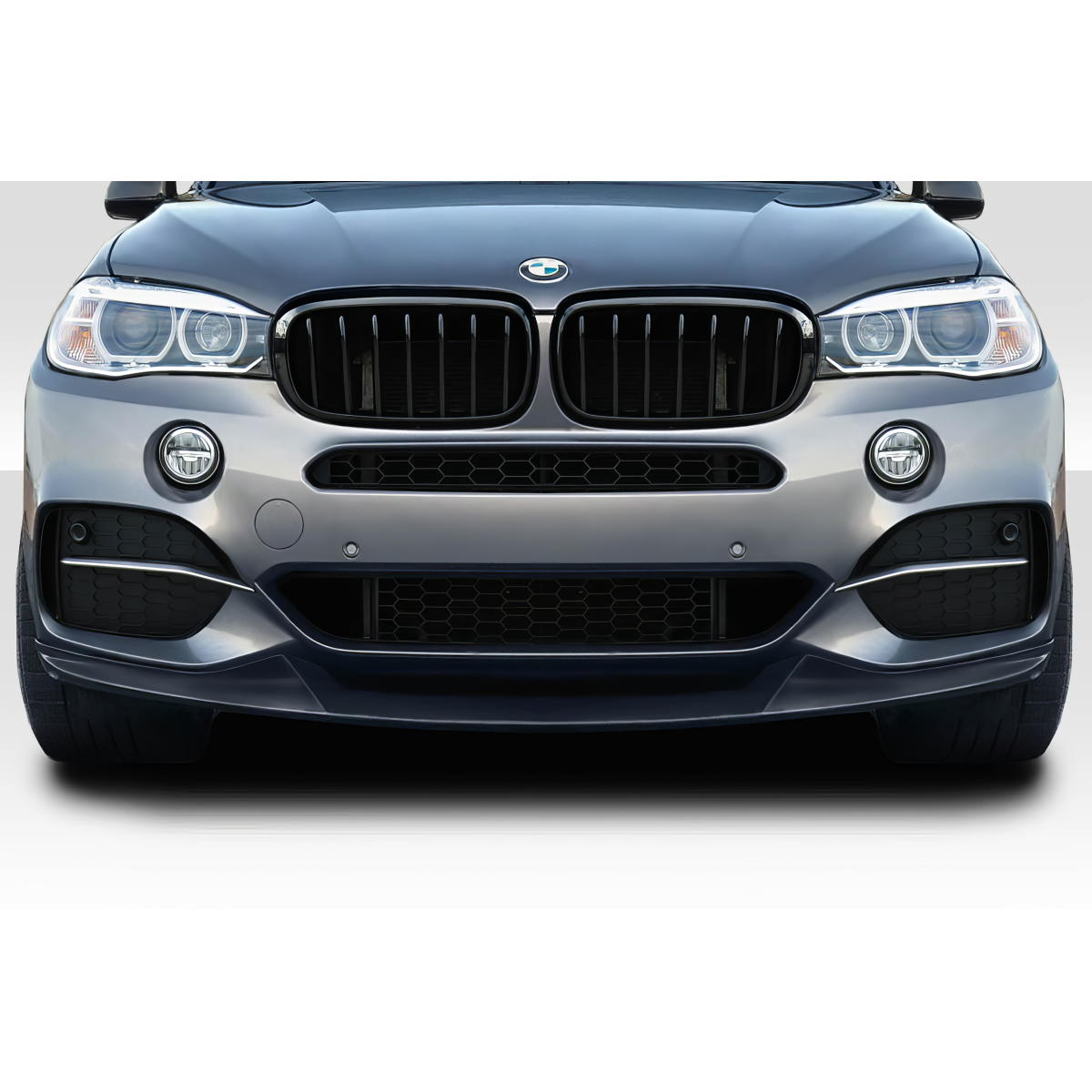 Modify your BMW X5 2014 with our Exterior/Front Bumpers or Lips - Frontal view of the vehicle at eye level