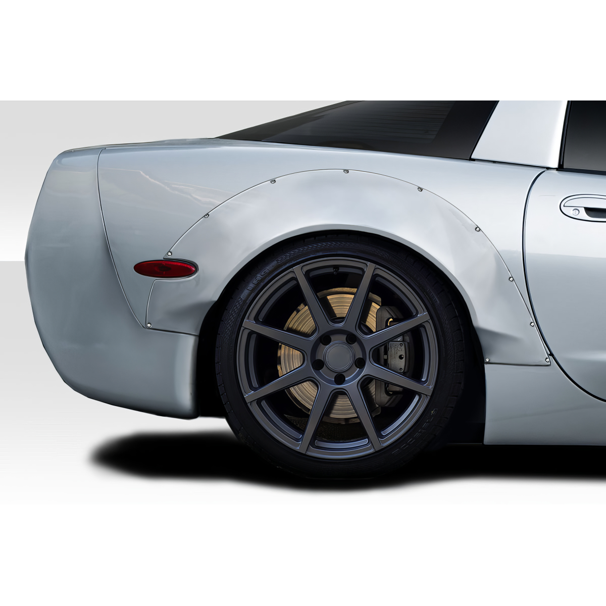 Modify your Chevrolet Corvette 1997 with our Exterior/Fenders - Image shows rear fender at a side angle