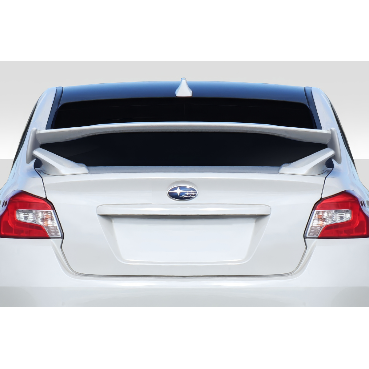 Modify your Subaru Impreza 2015 with our Exterior/Wings - Rear view showing low pro wing angle clearly