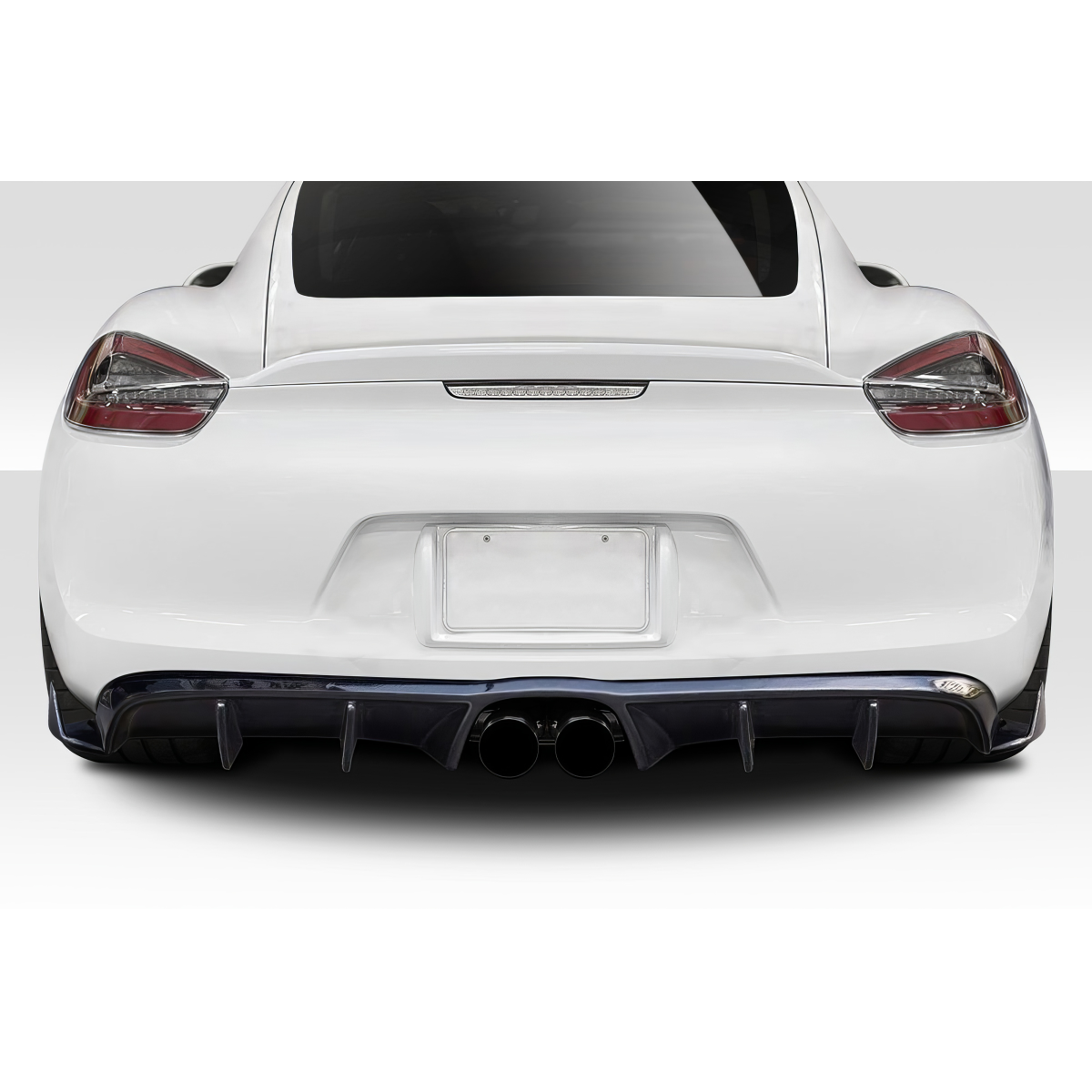 Modify your Porsche Cayman 2014 with our Exterior/Diffusers - Rear view of vehicle at a straight angle