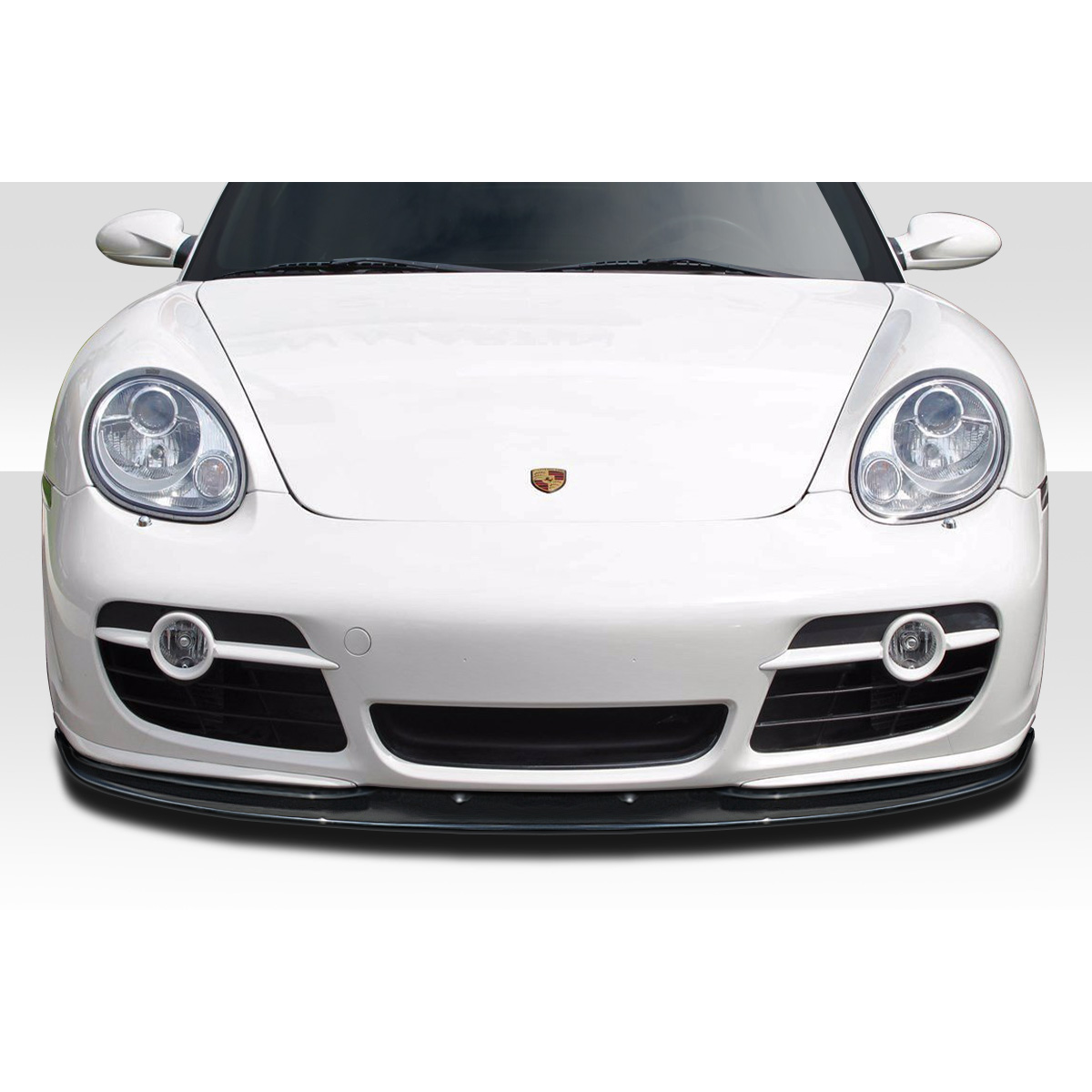 Modify your Porsche Cayman 2006 with our Exterior/Front Bumpers or Lips - Front view of car at eye level angle