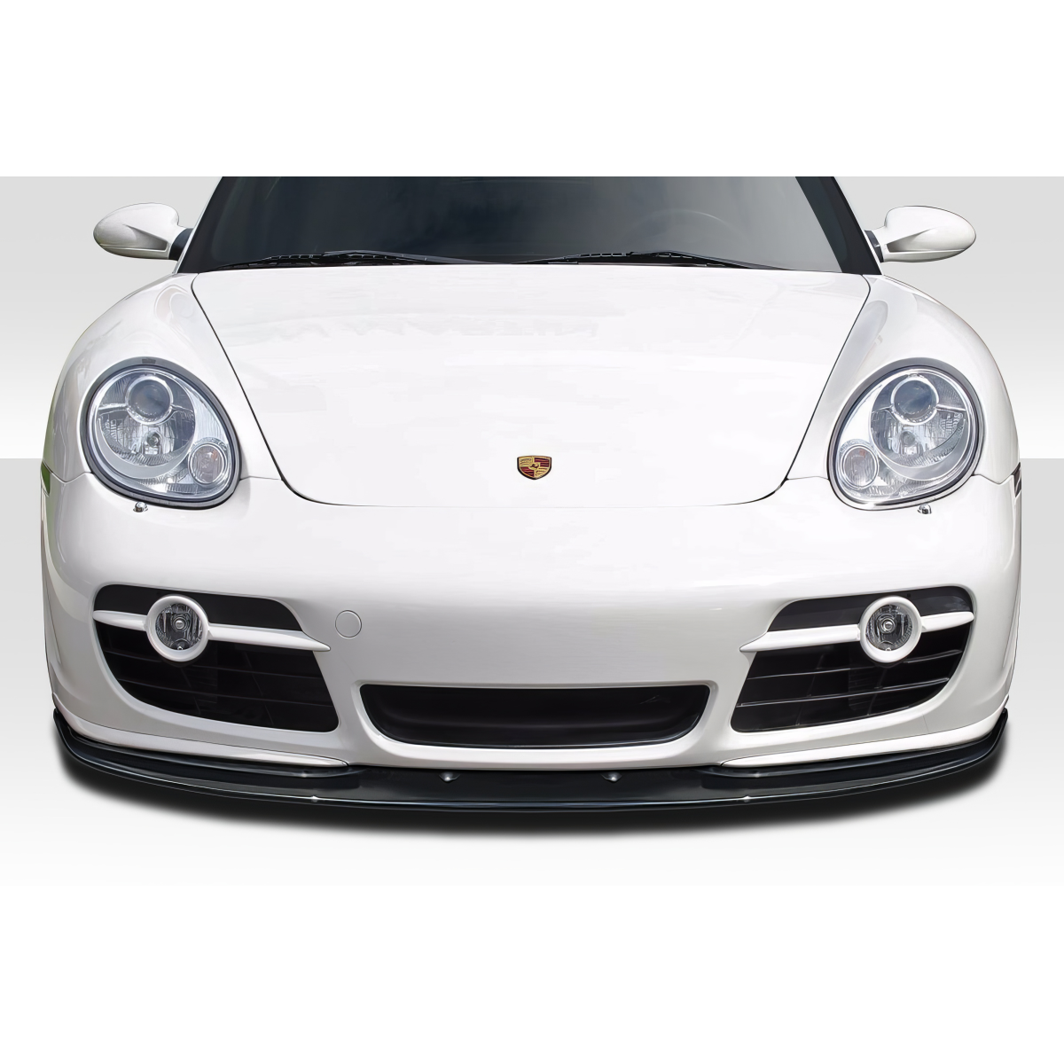 Modify your Porsche Cayman 2006 with our Exterior/Front Bumpers or Lips - Front view of the Porsche Cayman at eye level