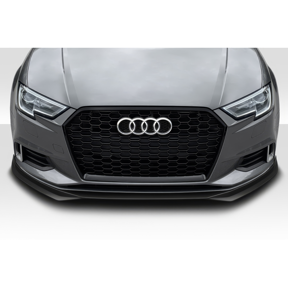 Modify your Audi RS3 2018 with our Exterior/Front Bumpers or Lips - Front view of the Audi RS3 at eye level