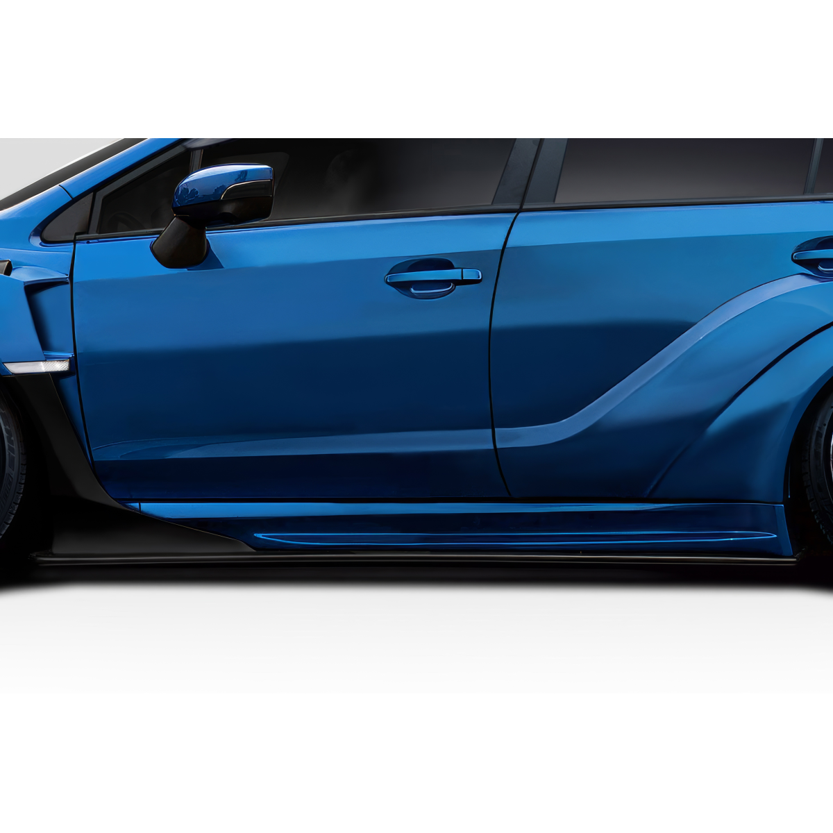 Modify your Subaru Impreza 2015 with our Exterior/Side Skirts - Side view angle of vehicle part