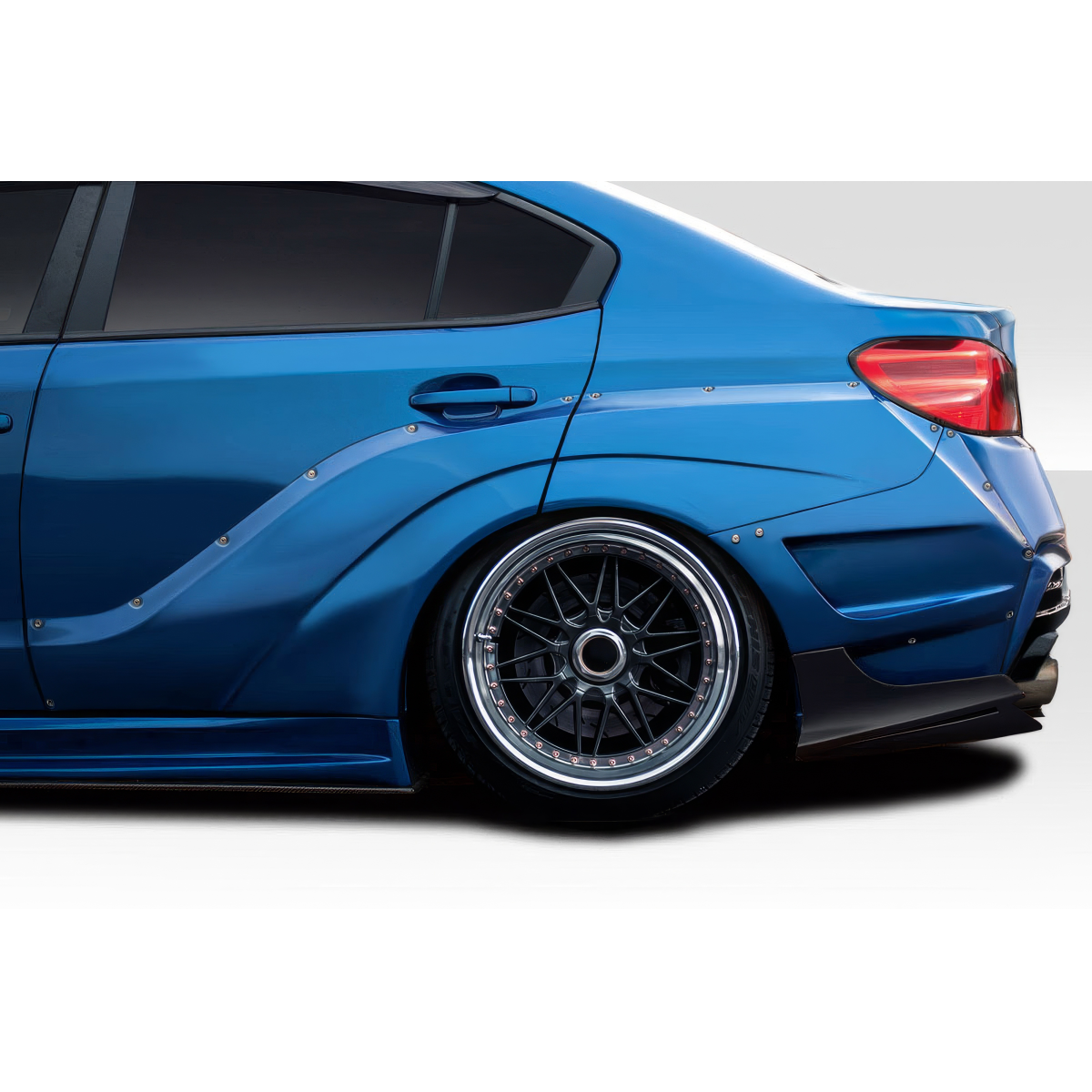 Modify your Subaru Impreza 2015 with our Exterior/Fenders - Angled view showing rear fender and wheel setup