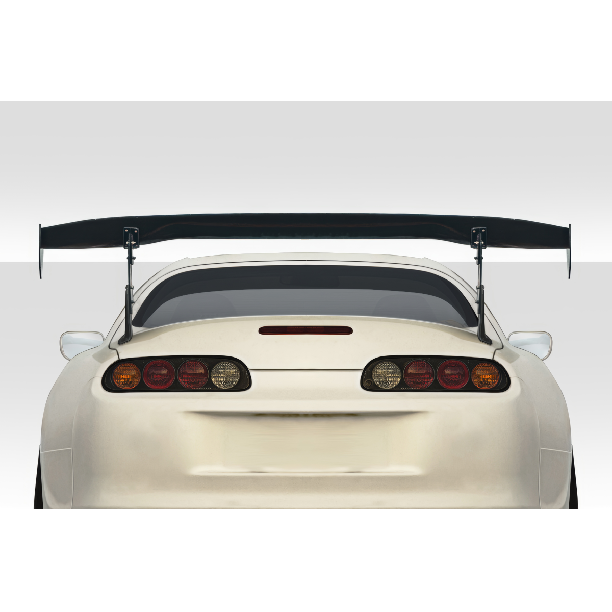 Modify your Toyota Supra 1993 with our Exterior/Wings - Rear view angle showcasing large rear wing