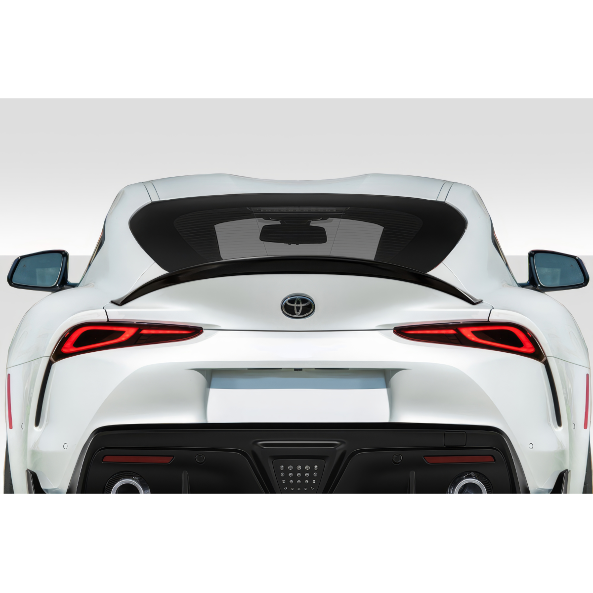 Modify your Toyota Supra 2019 with our Exterior/Wings - Rear view angle of 2019-2023 Toyota Supra