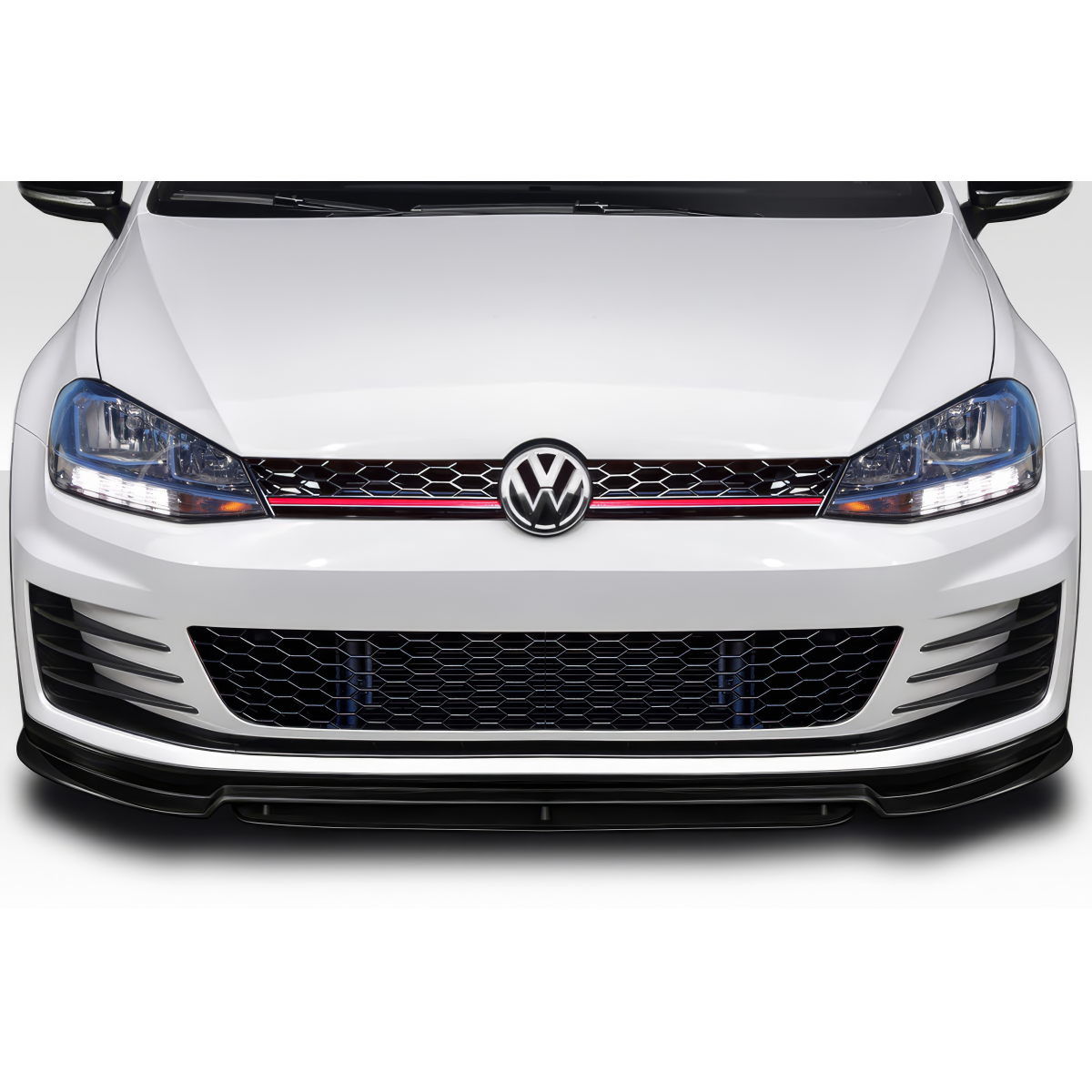 Modify your Volkswagen Gti 2015 with our Exterior/Front Bumpers or Lips - Front view angle of the vehicle part