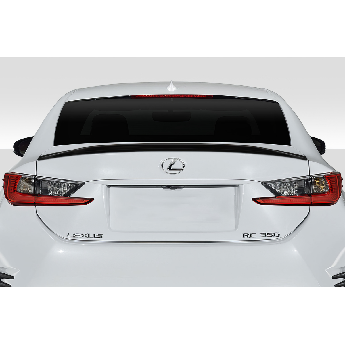 Modify your Lexus RC 2015 with our Exterior/Wings - Image shows rear view of vehicle at eye level angle