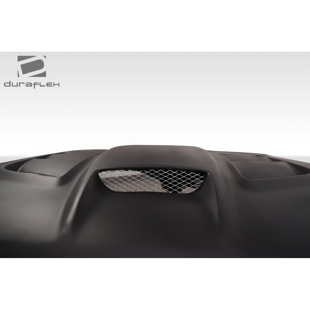 Modify your Dodge Durango 2011 with our Exterior/Hoods - Front top angle view of the hood with mesh