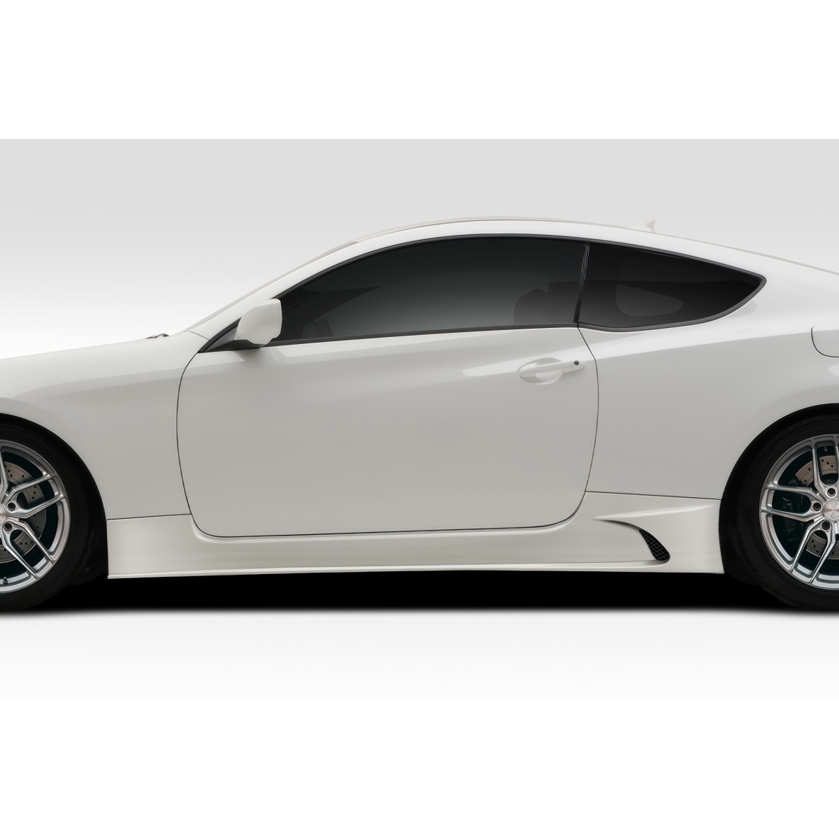 Modify your Hyundai Genesis 2010 with our Exterior/Side Skirts - Side view showing vehicle profile and side skirt