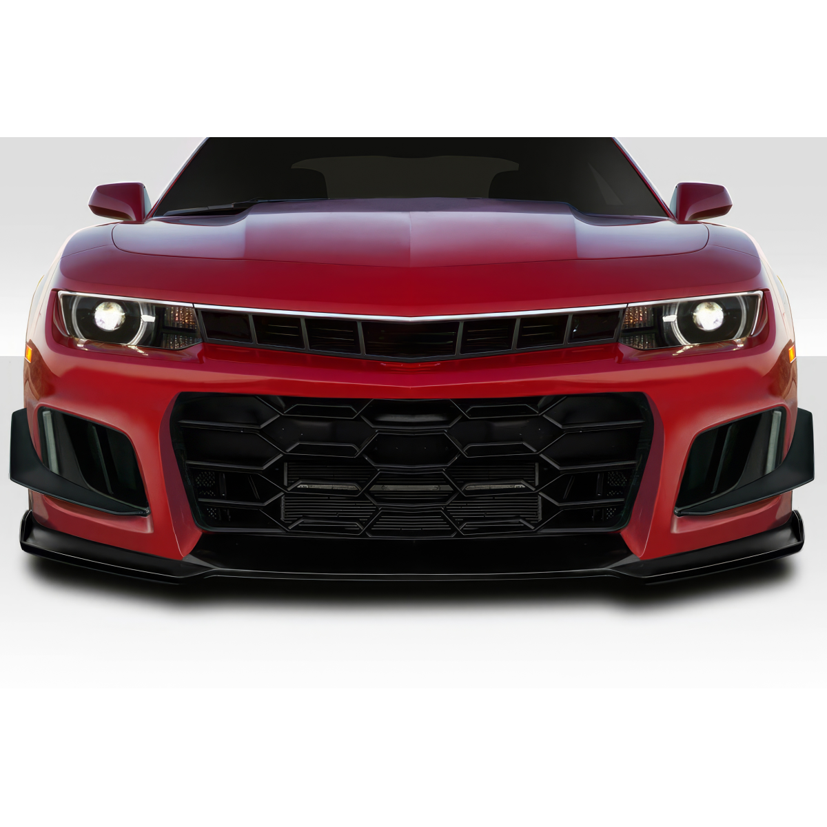 Modify your Chevrolet Camaro 2010 with our Exterior/Front Bumpers or Lips - Front view at eye level angle