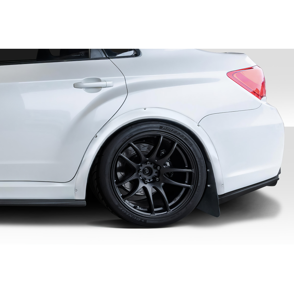 Modify your Subaru Impreza 2011 with our Exterior/Fenders - Side angle showcasing rear fender and wheel details