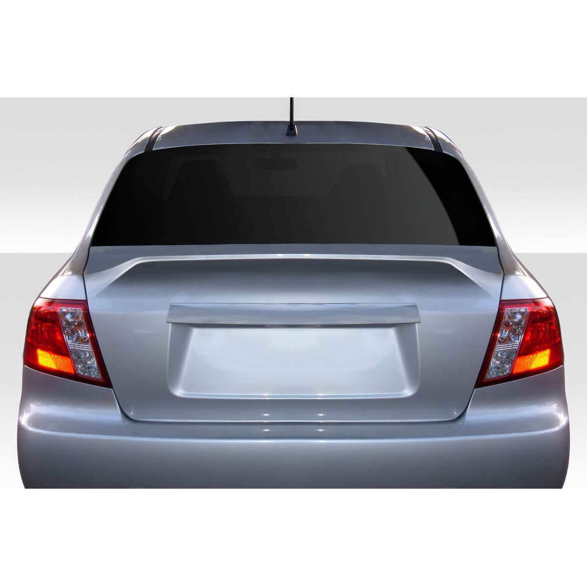 Modify your Subaru Impreza 2008 with our Exterior/Trunks - Rear view of the vehicle at a slight angle