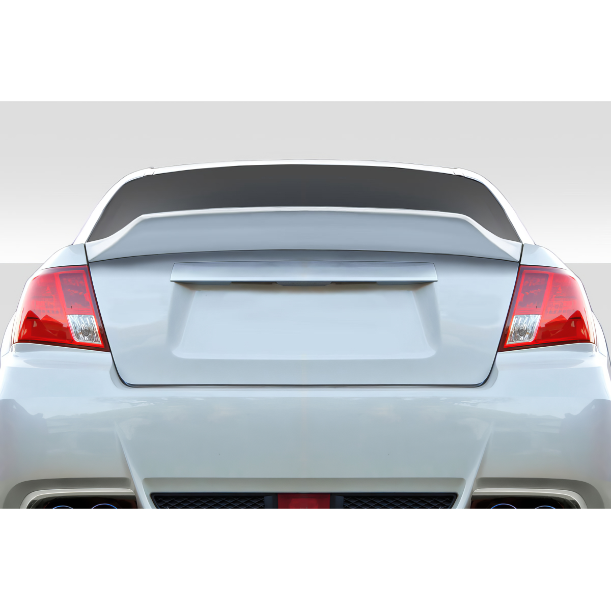 Modify your Subaru Impreza 2008 with our Exterior/Wings - Rear view angle of a vehicle part