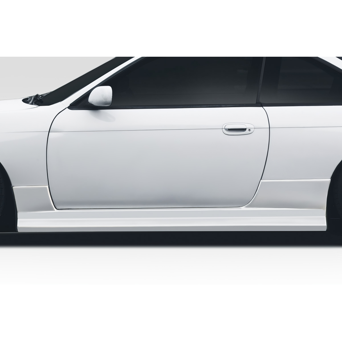 Modify your Nissan 240SX 1995 with our Exterior/Side Skirts - Side view of vehicle at slight angle