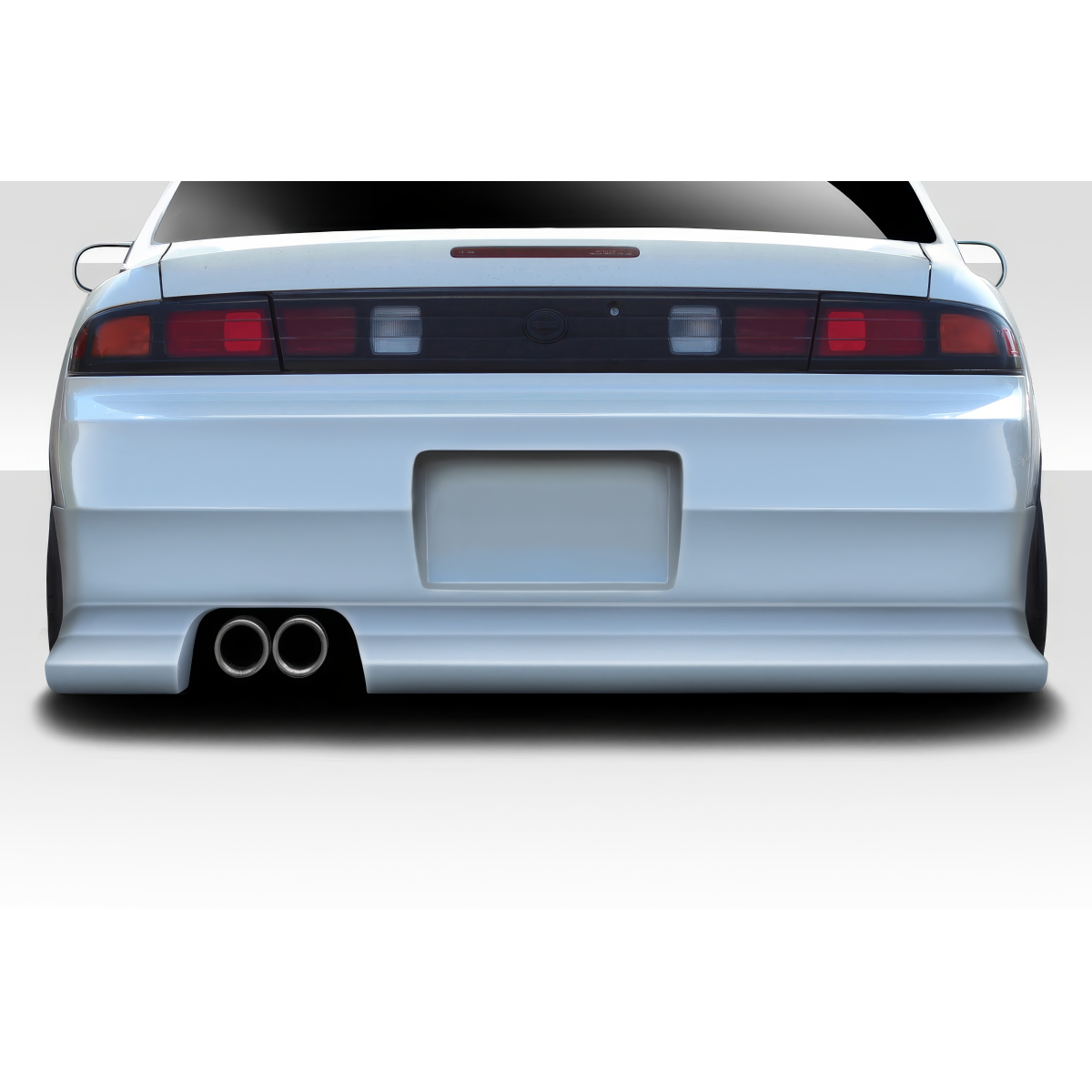 Modify your Nissan 240SX 1995 with our Exterior/Rear Bumpers or Lips - Rear view angle of a Nissan 240SX S14