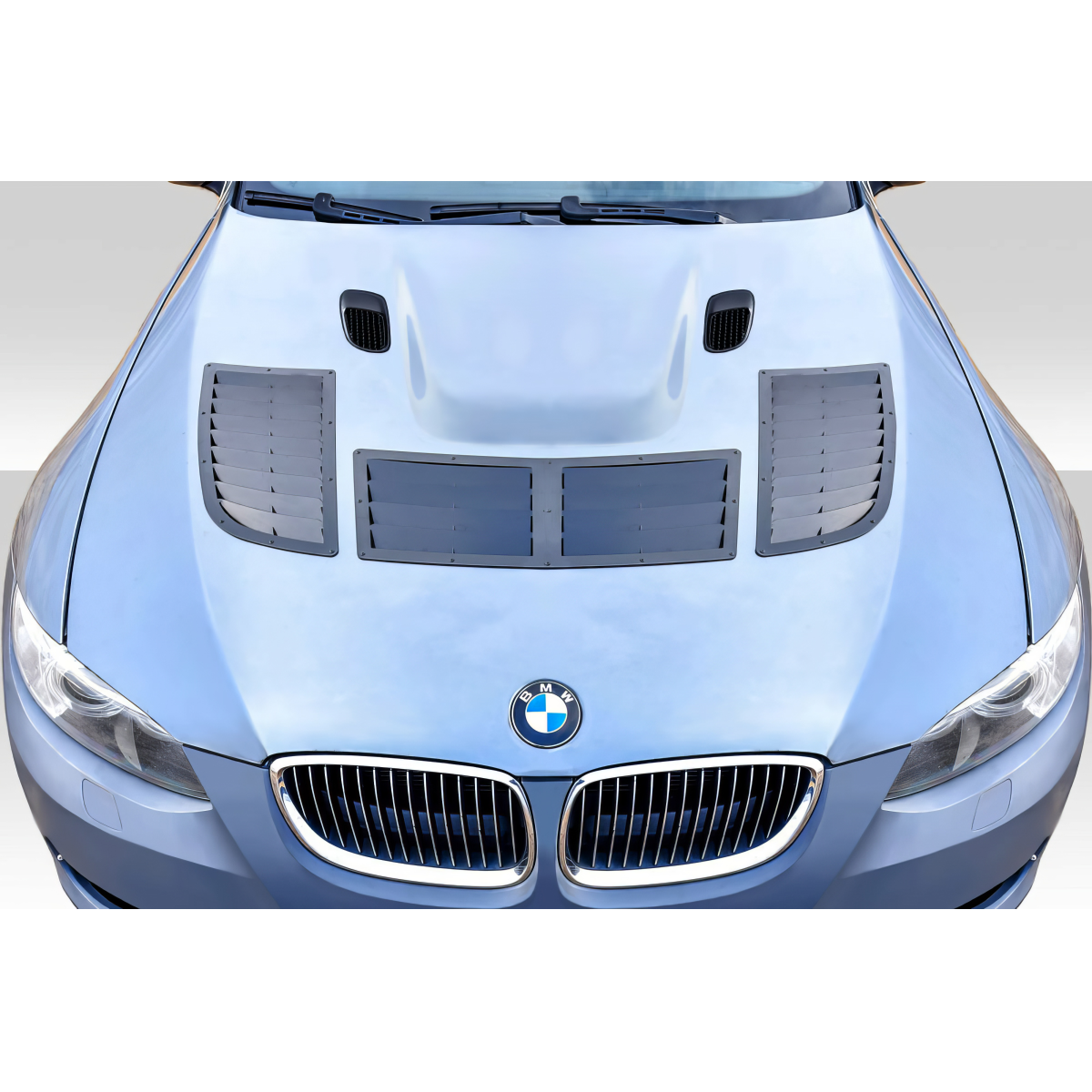 Modify your BMW M3 2008 with our Exterior/Hoods - Top down view of vehicle hood