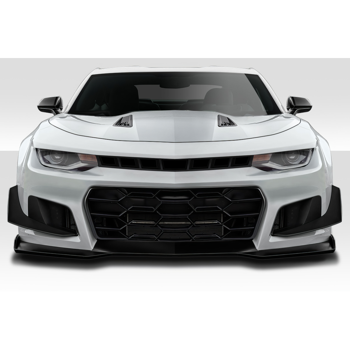 Modify your Chevrolet Camaro 2016 with our Exterior/Front Bumpers or Lips - Front angle view of the car