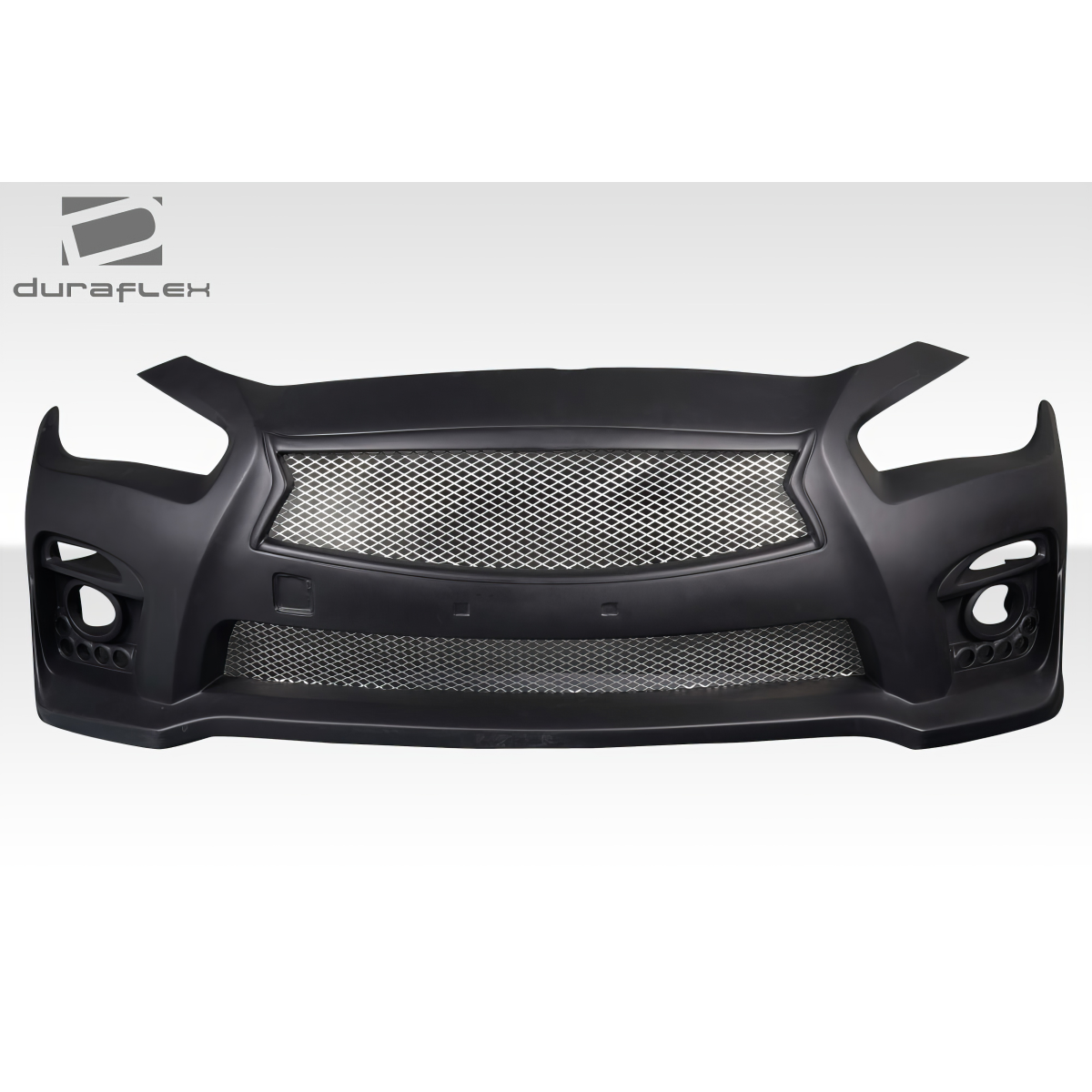 Modify your Infiniti Q50 2014 with our Exterior/Front Bumpers - Front view of the bumper part image