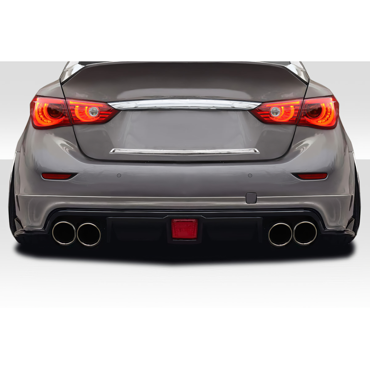 Modify your Infiniti Q50 2014 with our Exterior/Diffusers - View of rear of vehicle at eye level