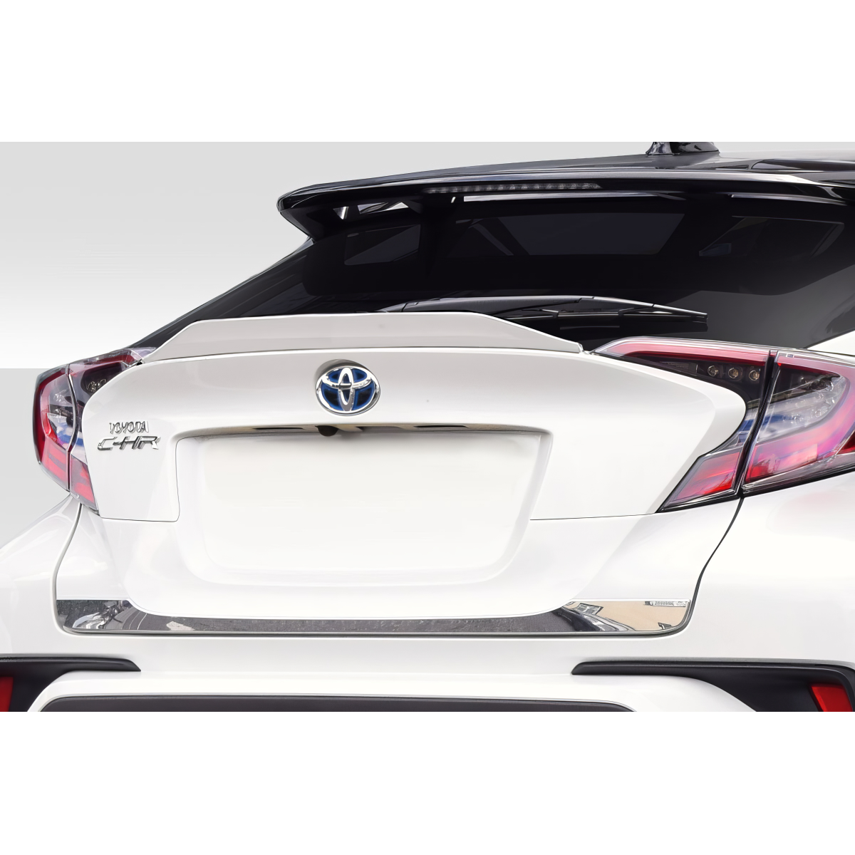 Modify your Toyota C-HR 2018 with our Exterior/Wings - Rear view angle of the Toyota C-HR spoiler