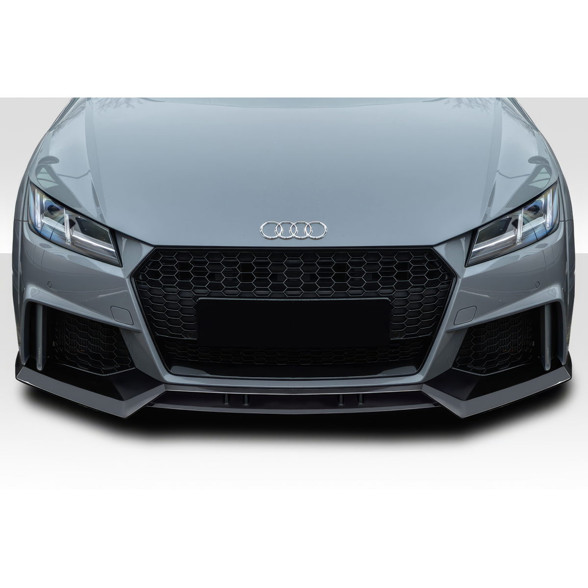 Modify your Audi TT 2016 with our Exterior/Front Bumpers or Lips - Front view of part at zero degrees angle