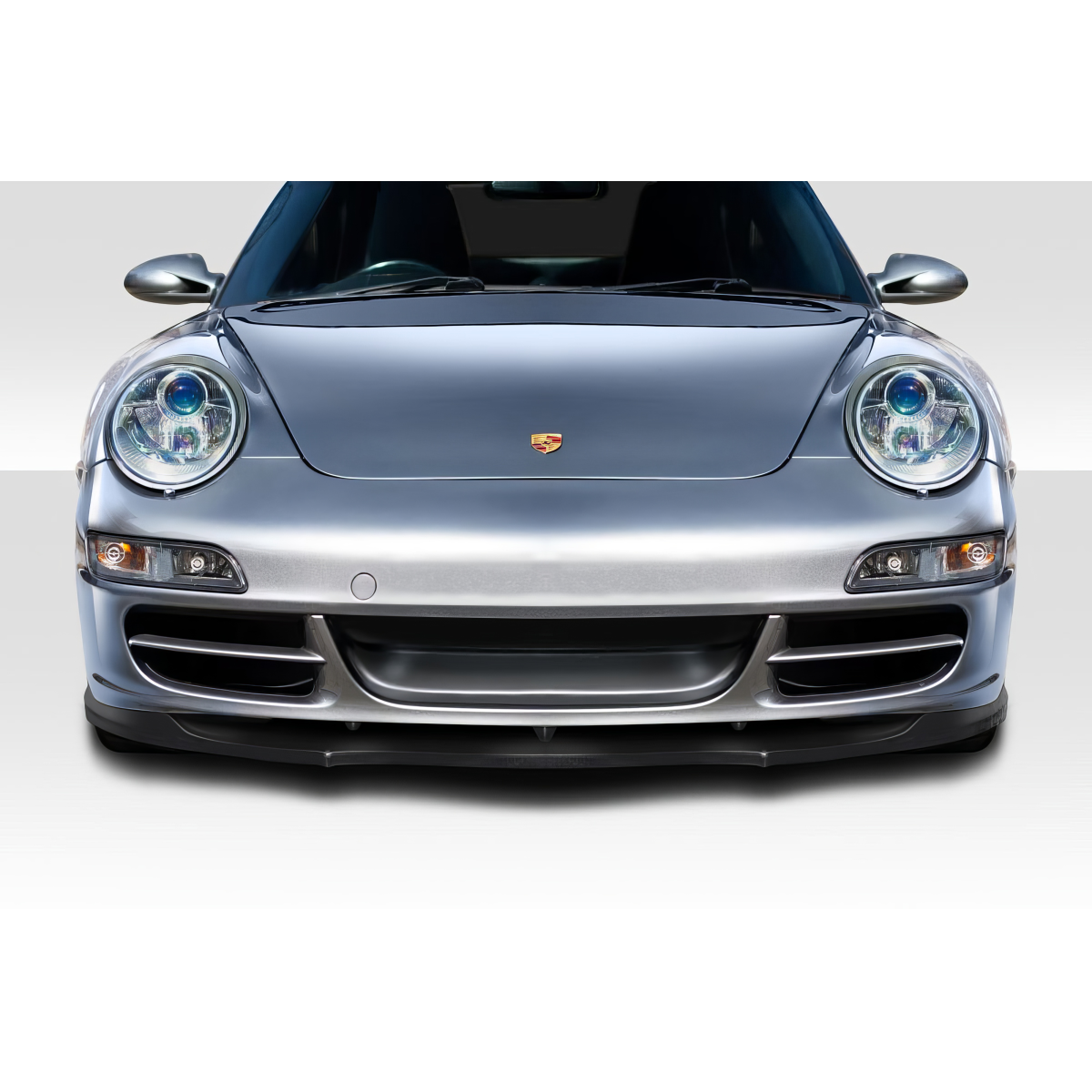 Modify your Porsche 911 2005 with our Exterior/Front Bumpers or Lips - Frontal view of the vehicle at eye level