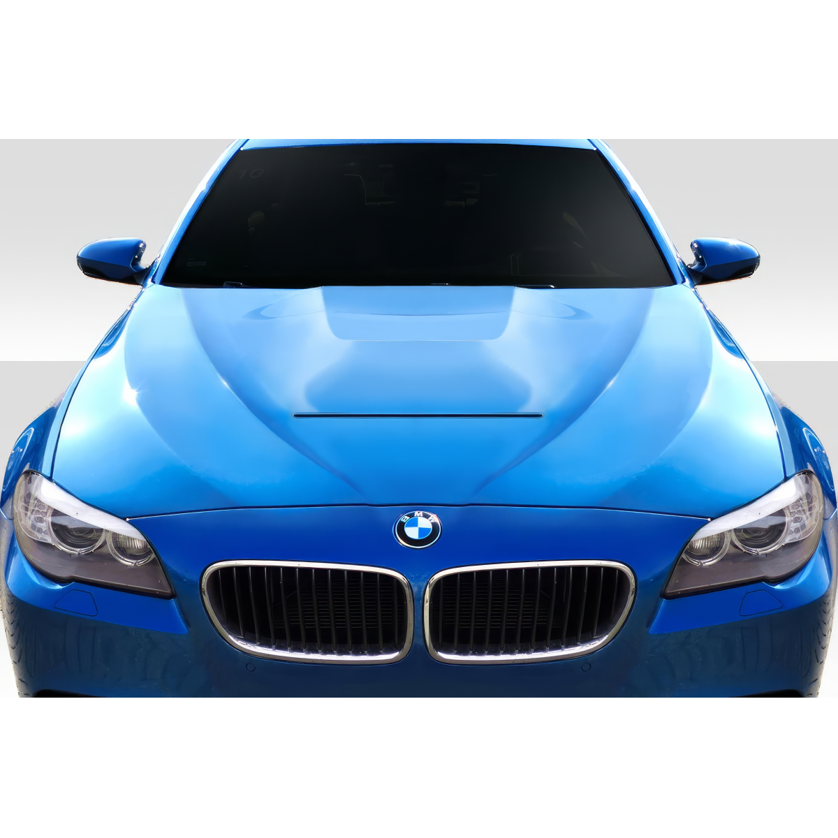 Modify your BMW 5-Series 2011 with our Exterior/Hoods - Front view of the vehicle hood